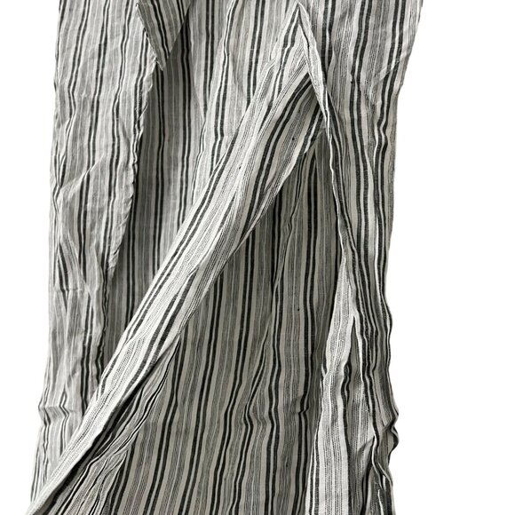 Joie Green White Striped Sahira Linen Tie Front Pants Womens Size XSmall - Picture 5 of 7